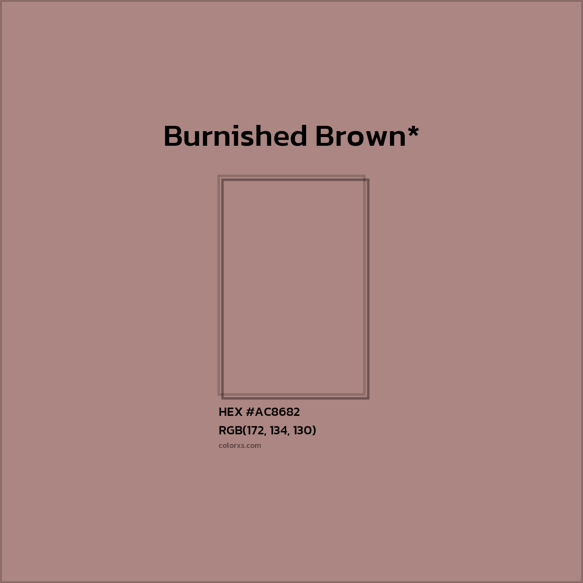 HEX #AC8682 Color Name, Color Code, Palettes, Similar Paints, Images