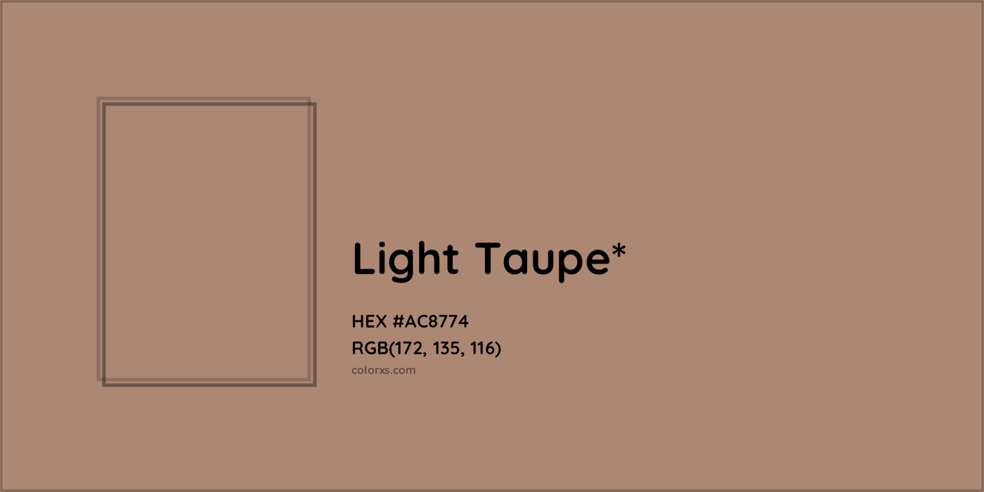 HEX #AC8774 Color Name, Color Code, Palettes, Similar Paints, Images