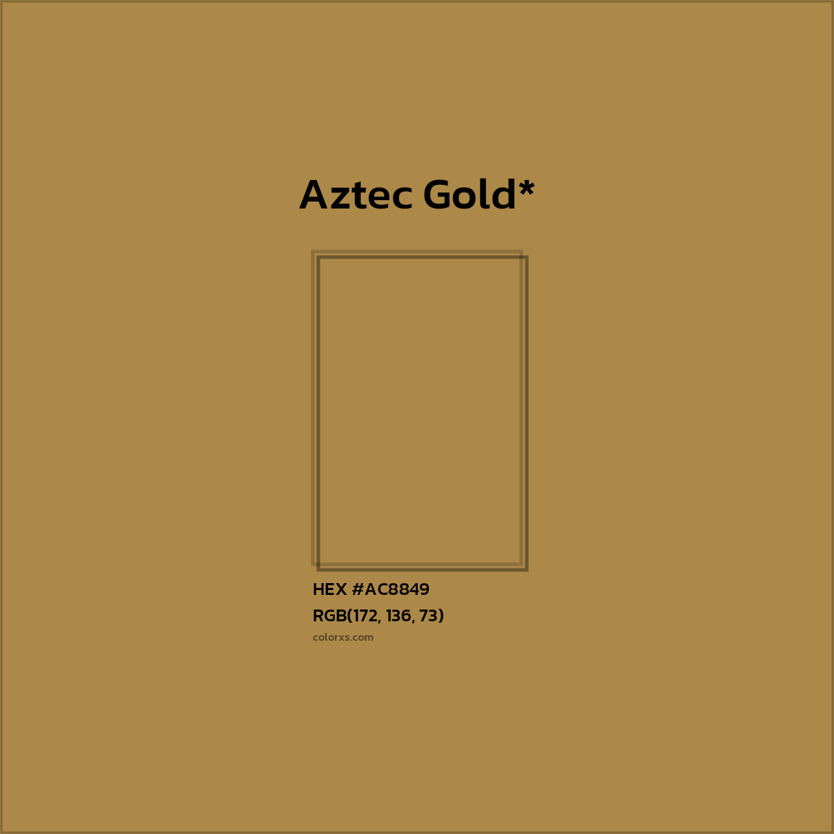 HEX #AC8849 Color Name, Color Code, Palettes, Similar Paints, Images