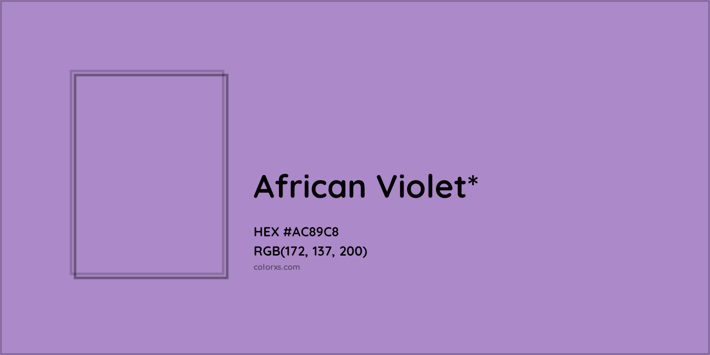 HEX #AC89C8 Color Name, Color Code, Palettes, Similar Paints, Images