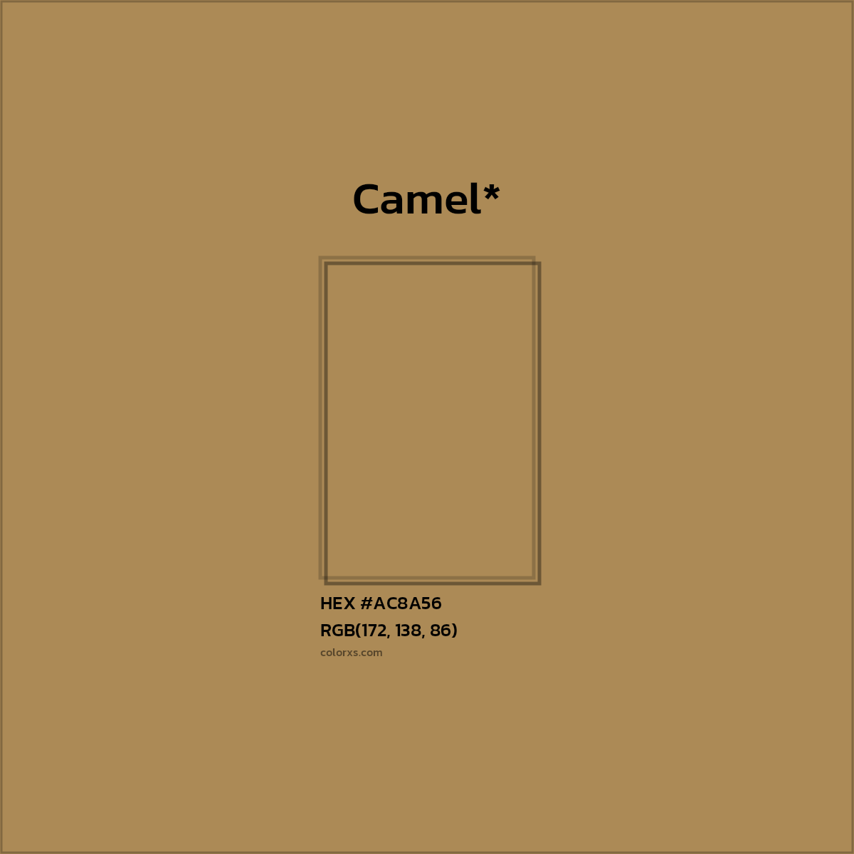 HEX #AC8A56 Color Name, Color Code, Palettes, Similar Paints, Images