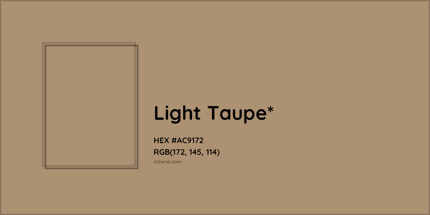 HEX #AC9172 Color Name, Color Code, Palettes, Similar Paints, Images