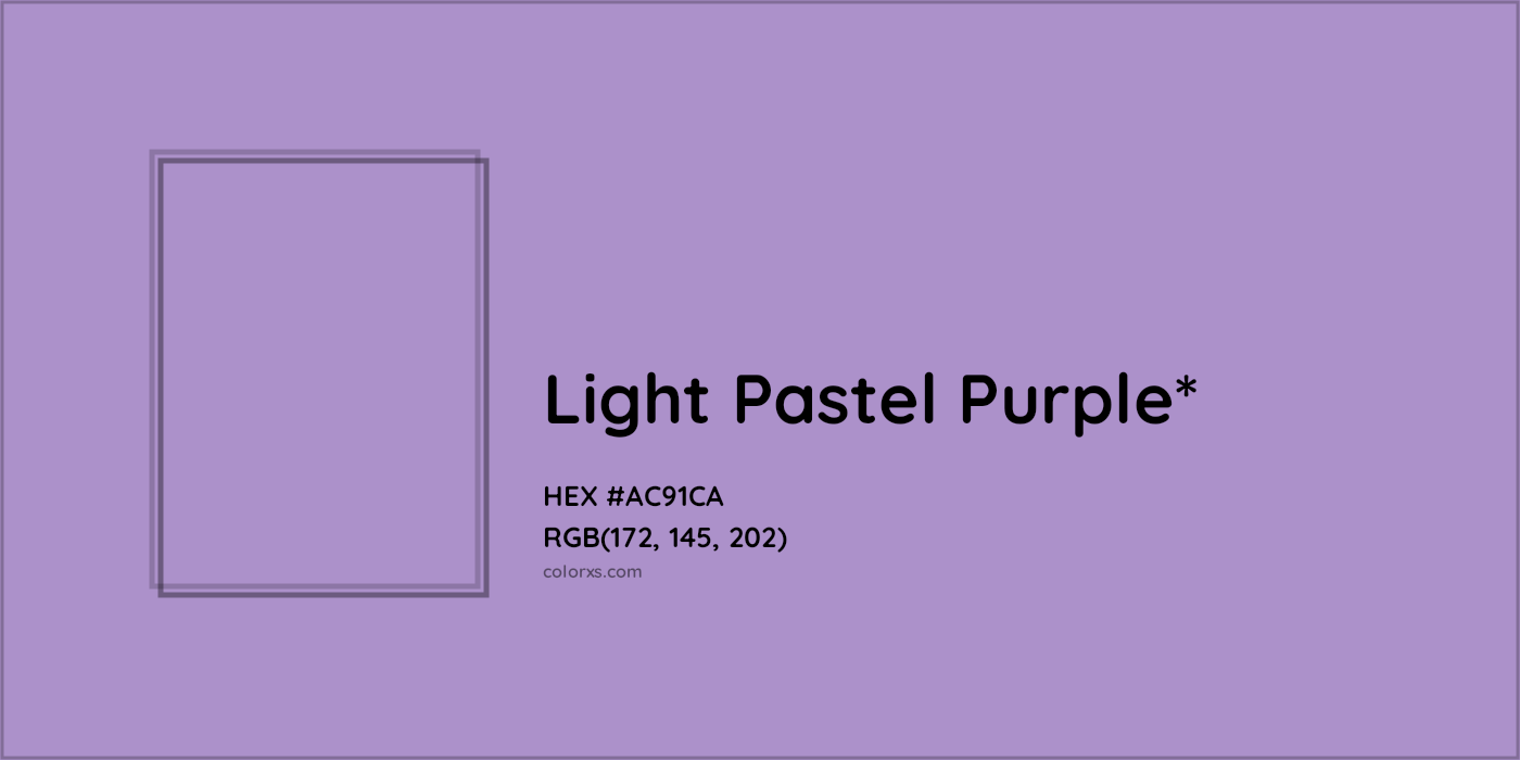 HEX #AC91CA Color Name, Color Code, Palettes, Similar Paints, Images