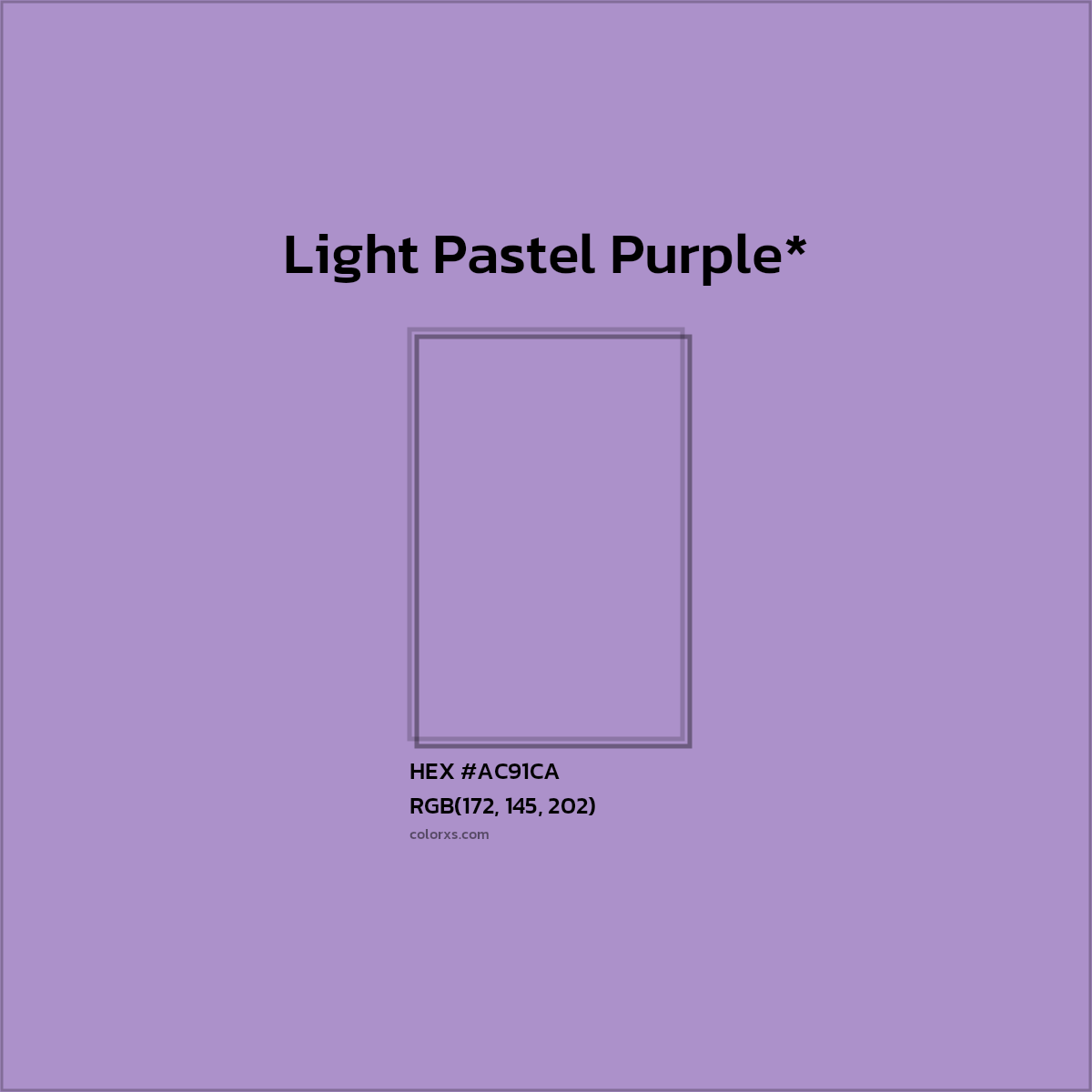 HEX #AC91CA Color Name, Color Code, Palettes, Similar Paints, Images