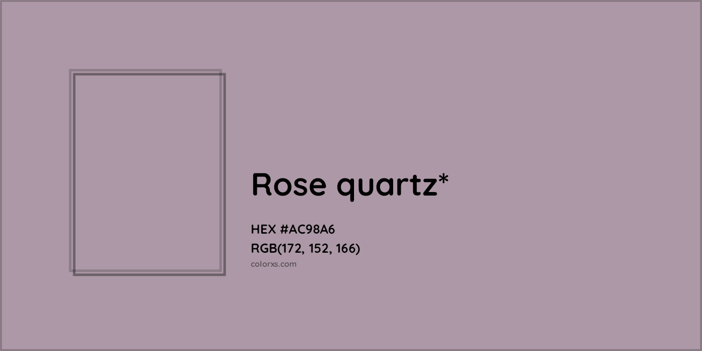 HEX #AC98A6 Color Name, Color Code, Palettes, Similar Paints, Images