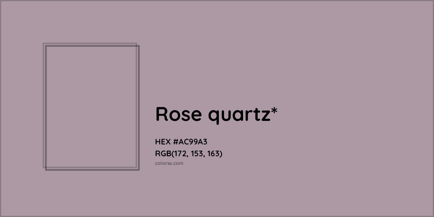 HEX #AC99A3 Color Name, Color Code, Palettes, Similar Paints, Images