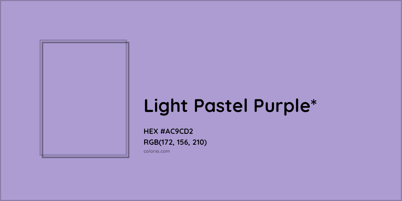 HEX #AC9CD2 Color Name, Color Code, Palettes, Similar Paints, Images