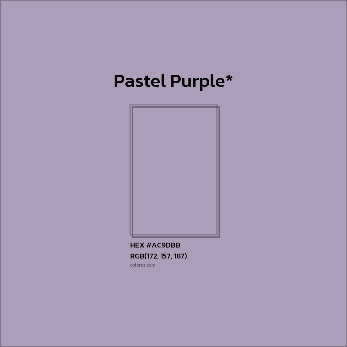 HEX #AC9DBB Color Name, Color Code, Palettes, Similar Paints, Images