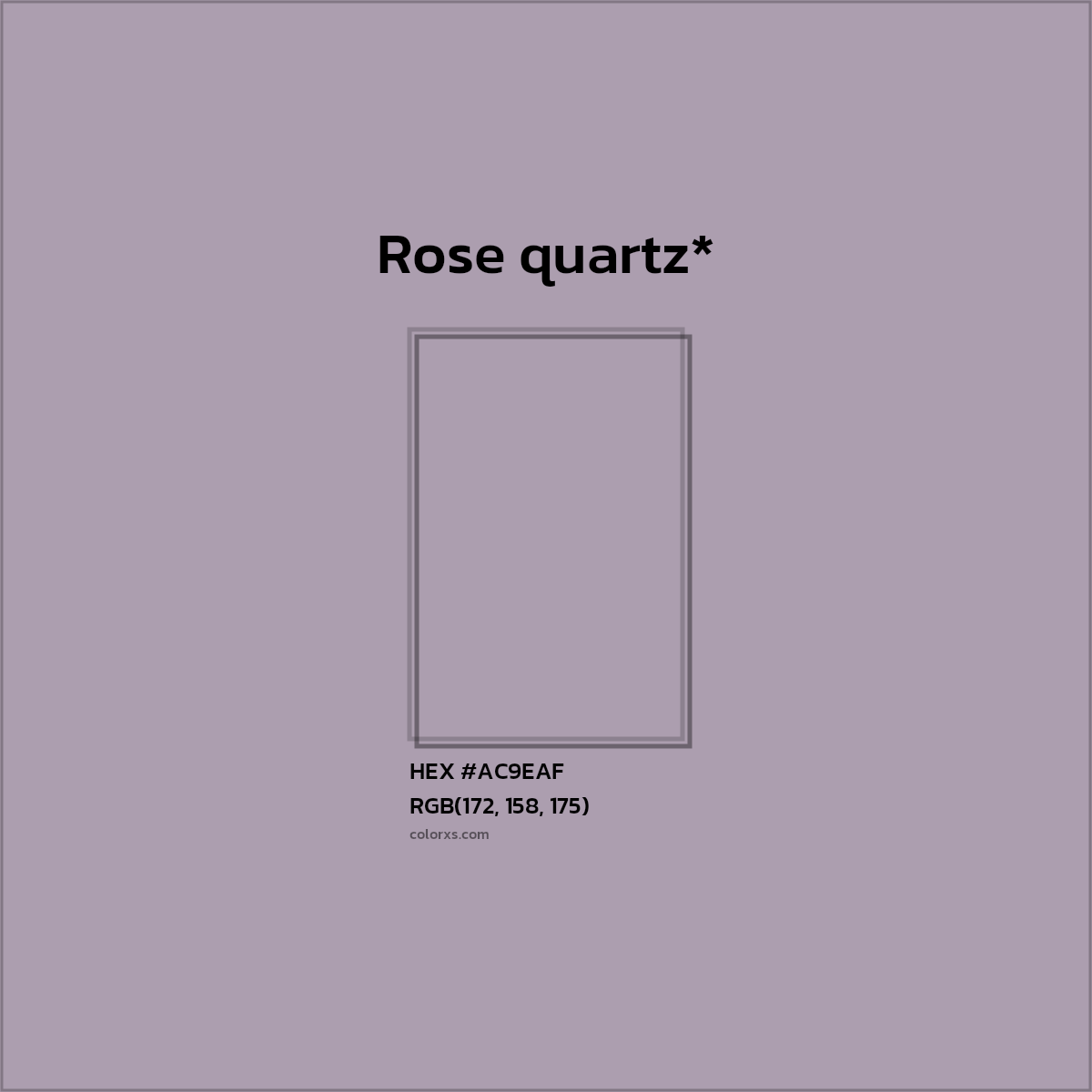 HEX #AC9EAF Color Name, Color Code, Palettes, Similar Paints, Images