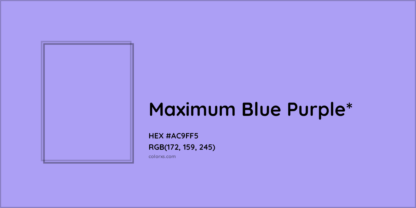 HEX #AC9FF5 Color Name, Color Code, Palettes, Similar Paints, Images