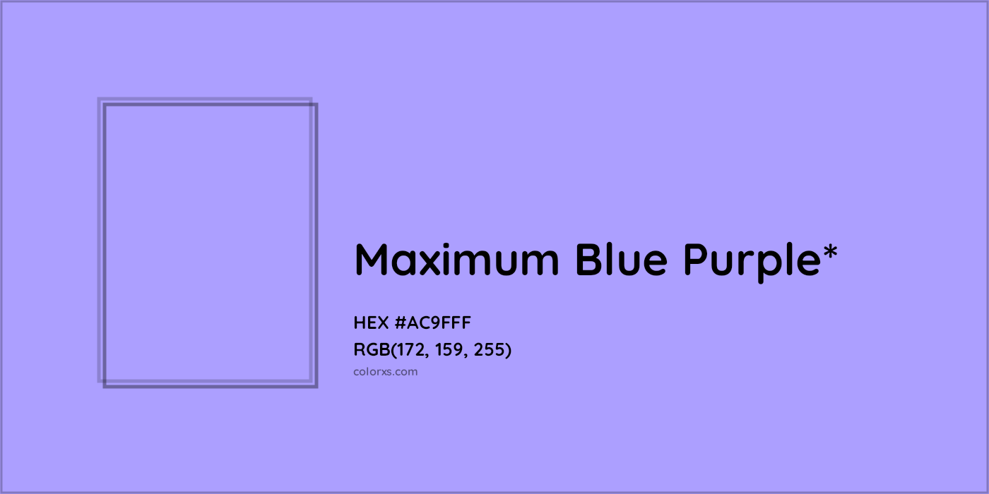 HEX #AC9FFF Color Name, Color Code, Palettes, Similar Paints, Images
