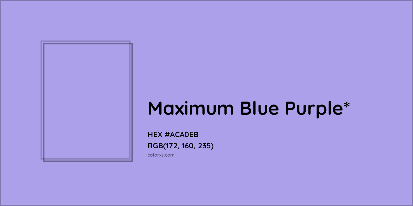 HEX #ACA0EB Color Name, Color Code, Palettes, Similar Paints, Images