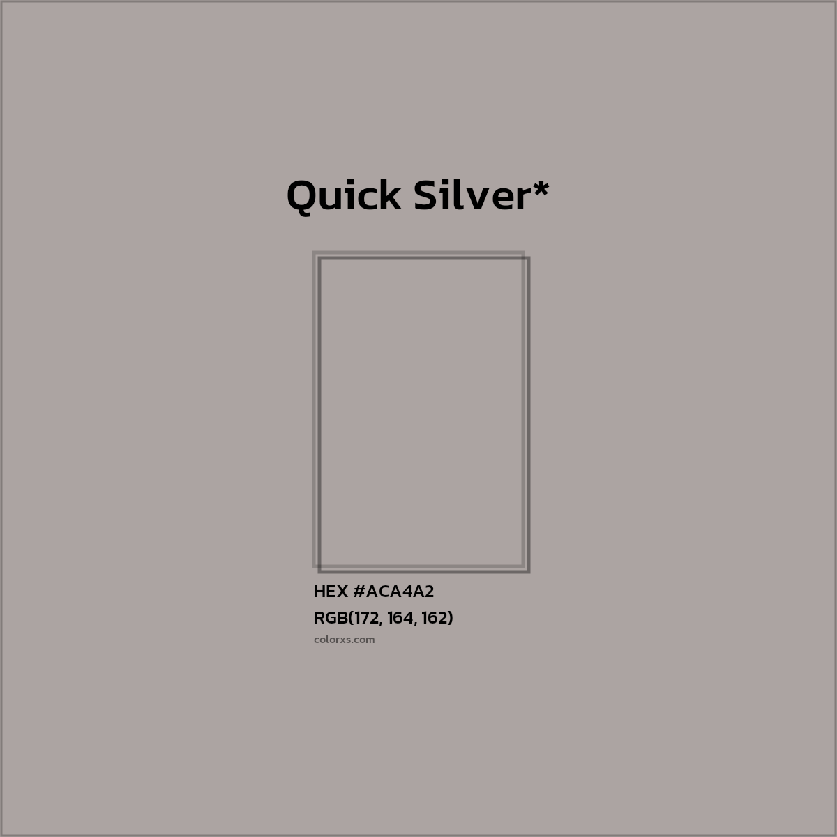 HEX #ACA4A2 Color Name, Color Code, Palettes, Similar Paints, Images