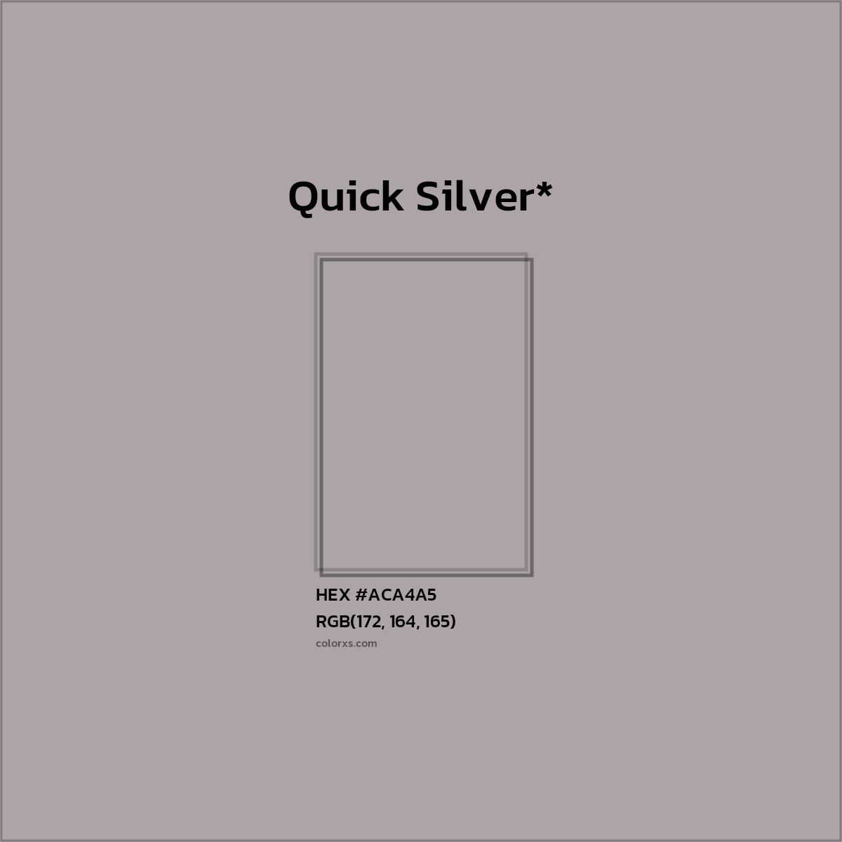 HEX #ACA4A5 Color Name, Color Code, Palettes, Similar Paints, Images