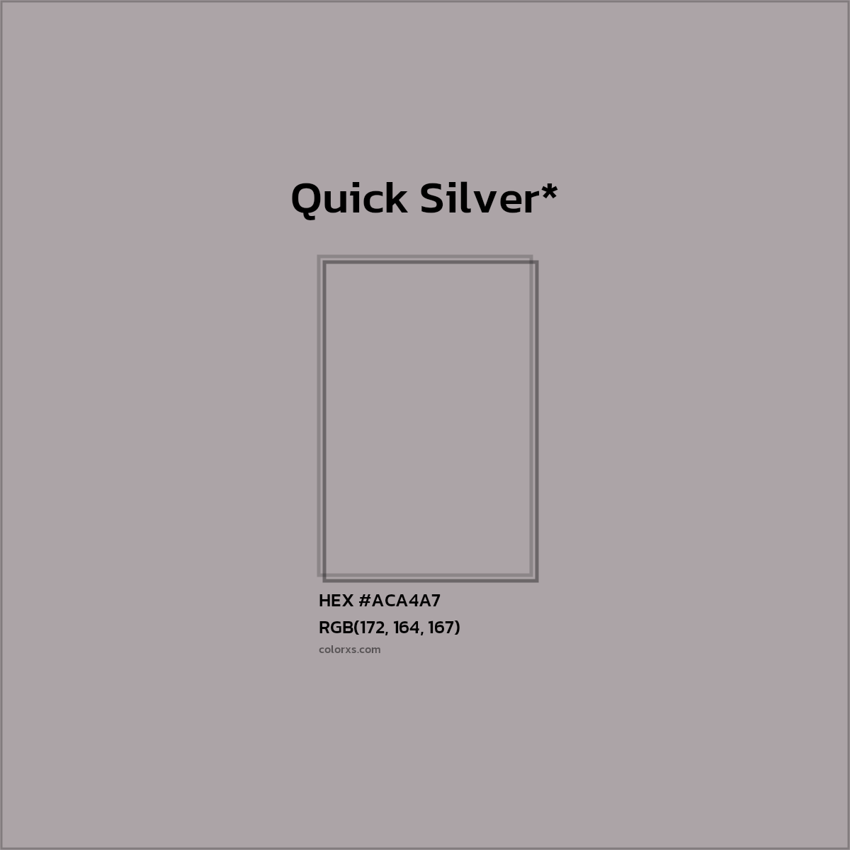 HEX #ACA4A7 Color Name, Color Code, Palettes, Similar Paints, Images