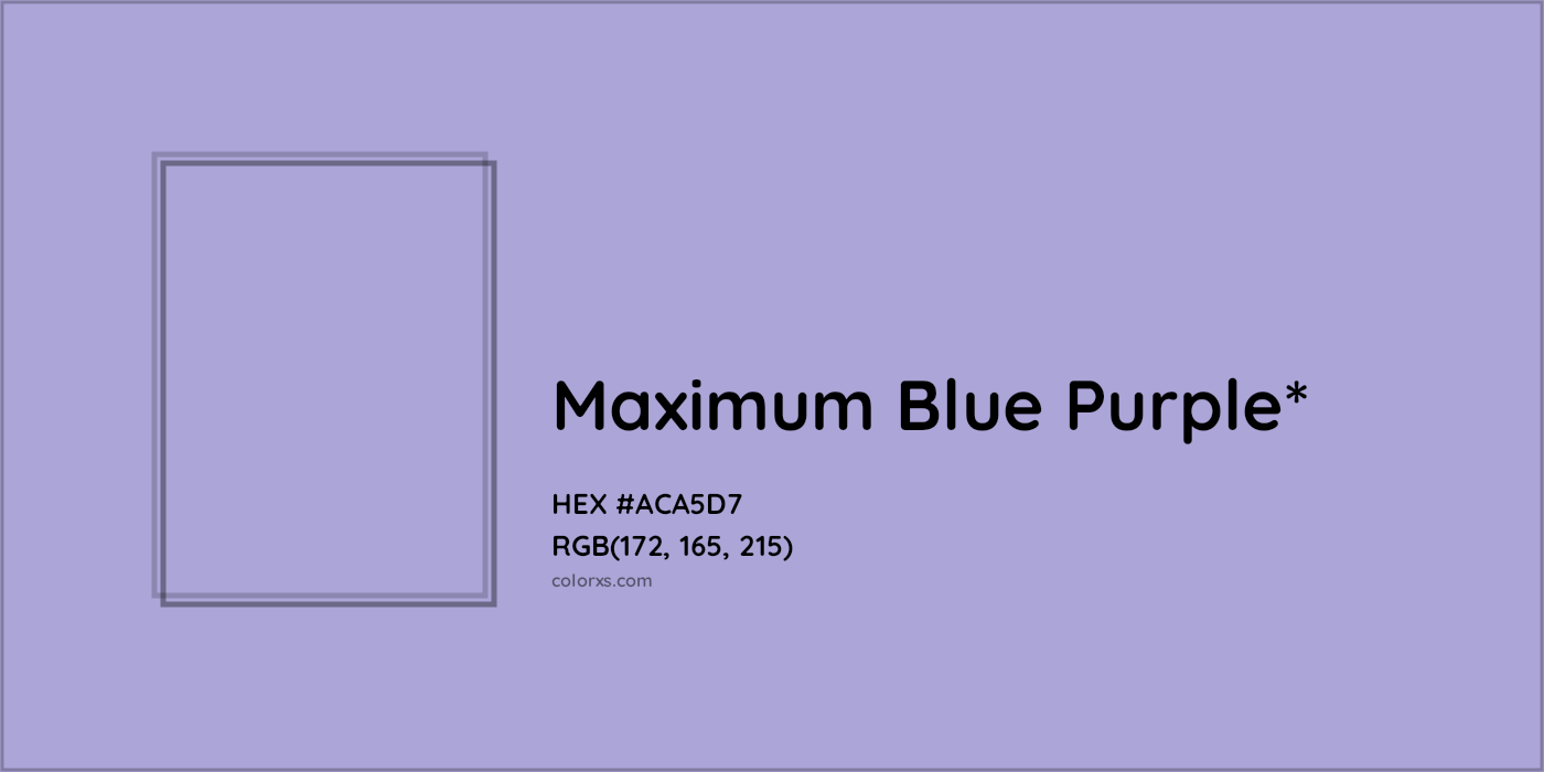 HEX #ACA5D7 Color Name, Color Code, Palettes, Similar Paints, Images