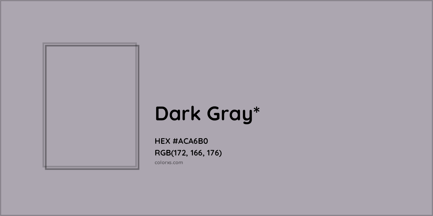 HEX #ACA6B0 Color Name, Color Code, Palettes, Similar Paints, Images