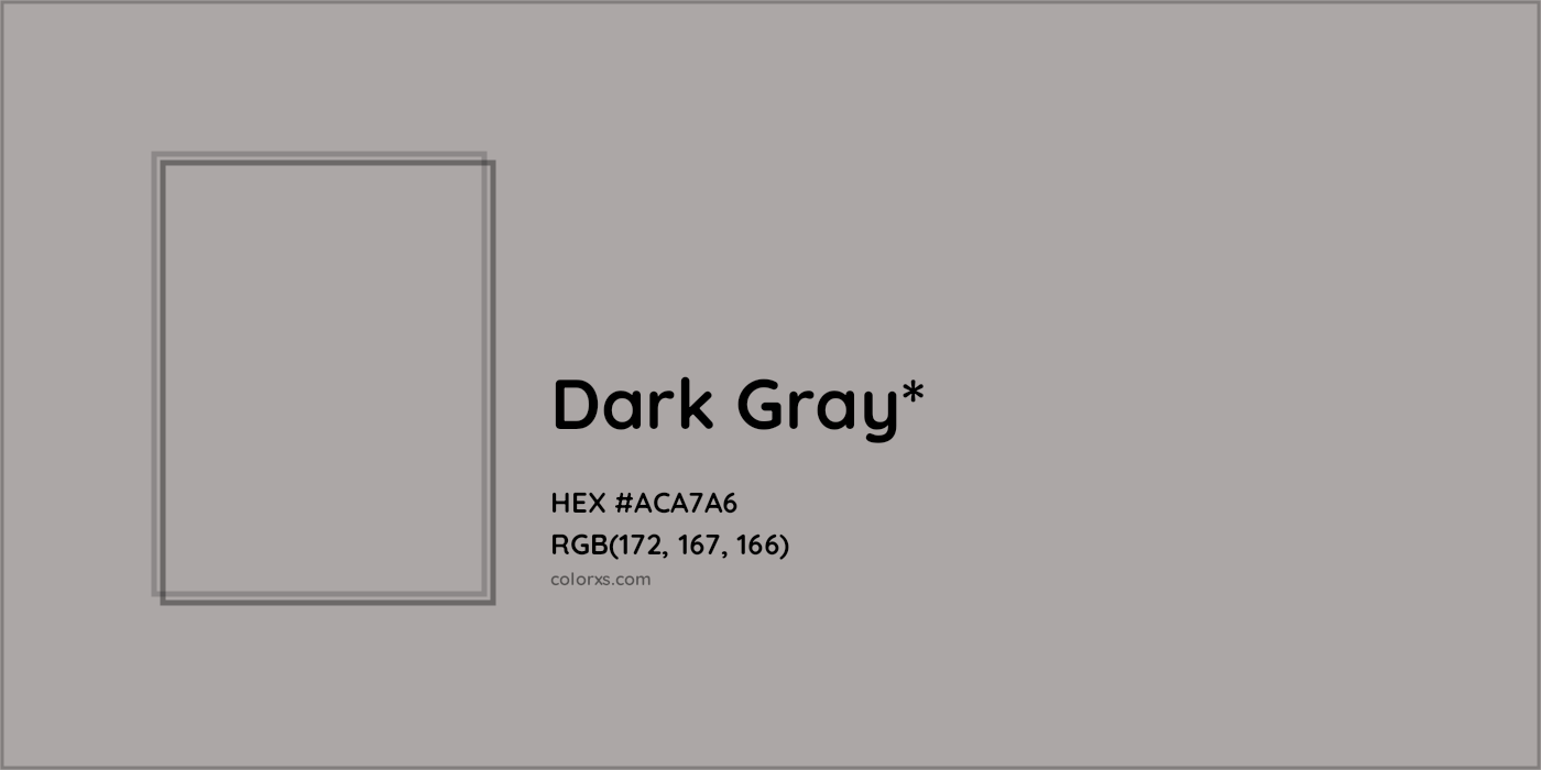 HEX #ACA7A6 Color Name, Color Code, Palettes, Similar Paints, Images