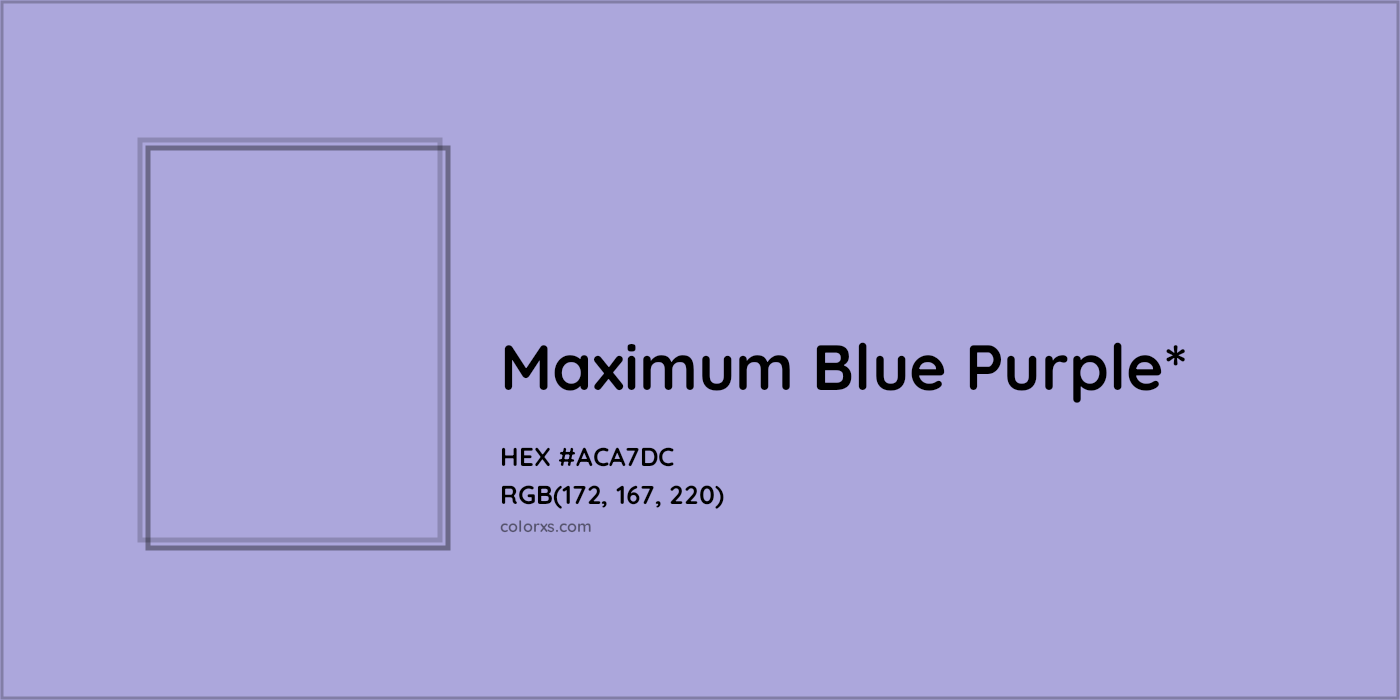 HEX #ACA7DC Color Name, Color Code, Palettes, Similar Paints, Images