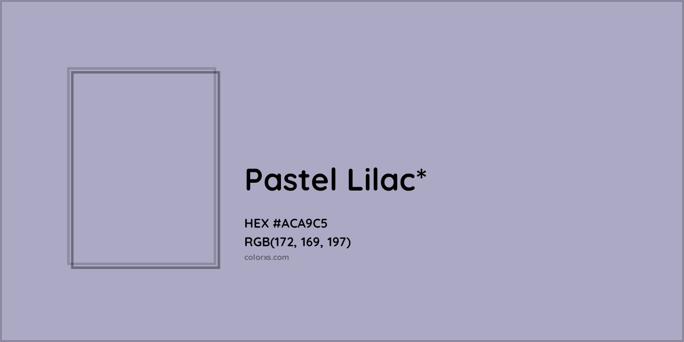 HEX #ACA9C5 Color Name, Color Code, Palettes, Similar Paints, Images
