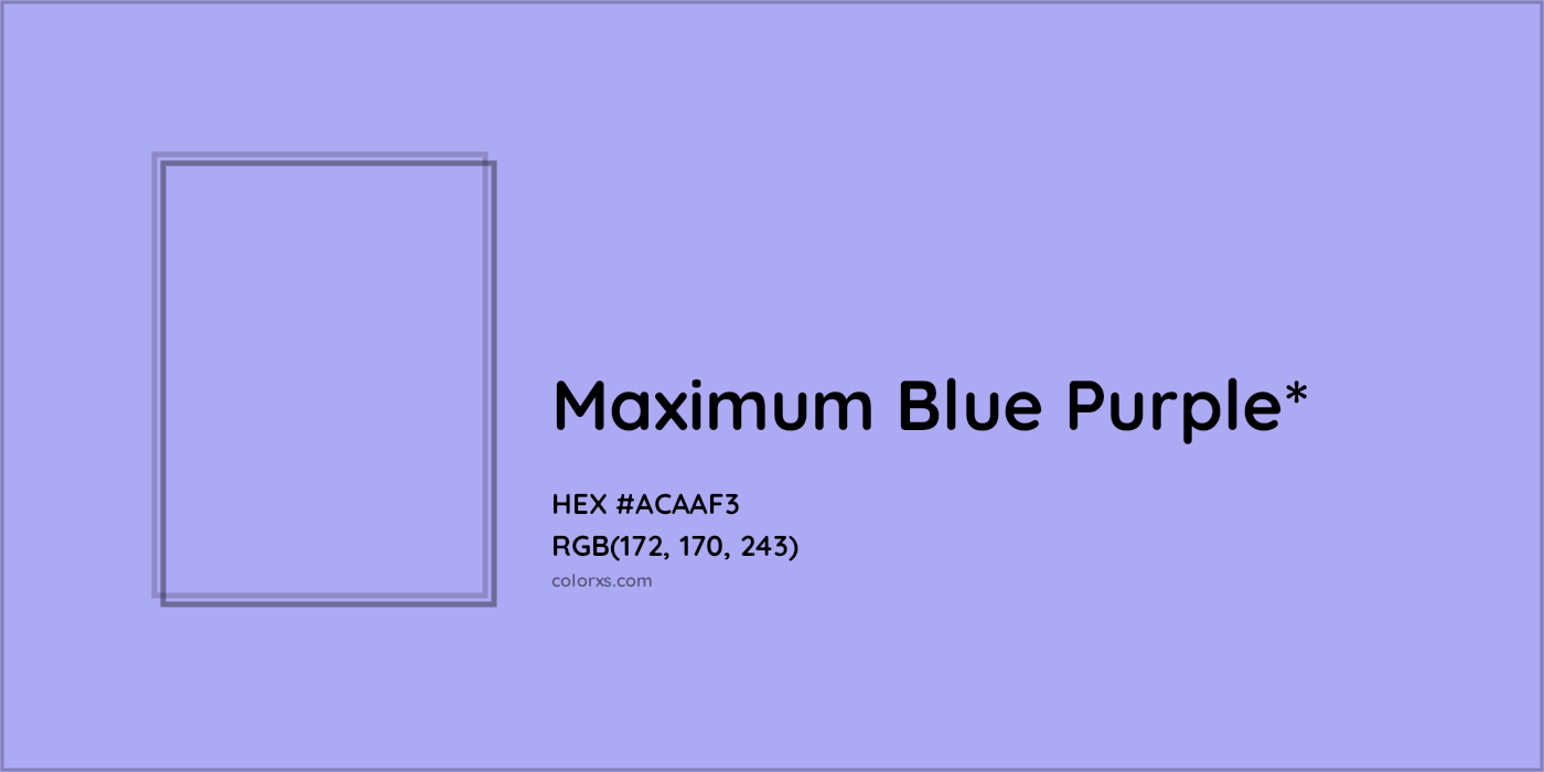 HEX #ACAAF3 Color Name, Color Code, Palettes, Similar Paints, Images