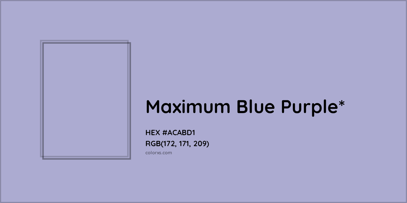 HEX #ACABD1 Color Name, Color Code, Palettes, Similar Paints, Images