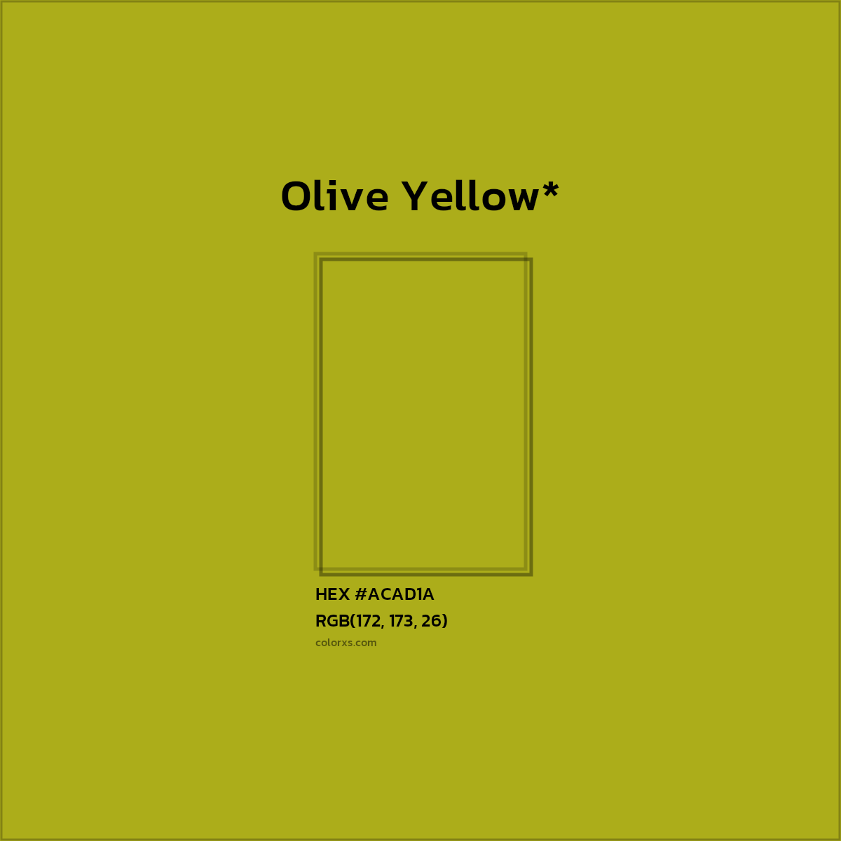HEX #ACAD1A Color Name, Color Code, Palettes, Similar Paints, Images