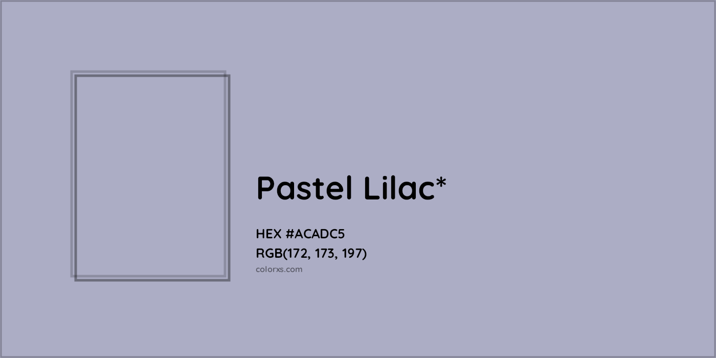 HEX #ACADC5 Color Name, Color Code, Palettes, Similar Paints, Images