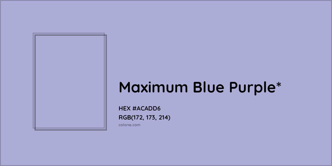 HEX #ACADD6 Color Name, Color Code, Palettes, Similar Paints, Images