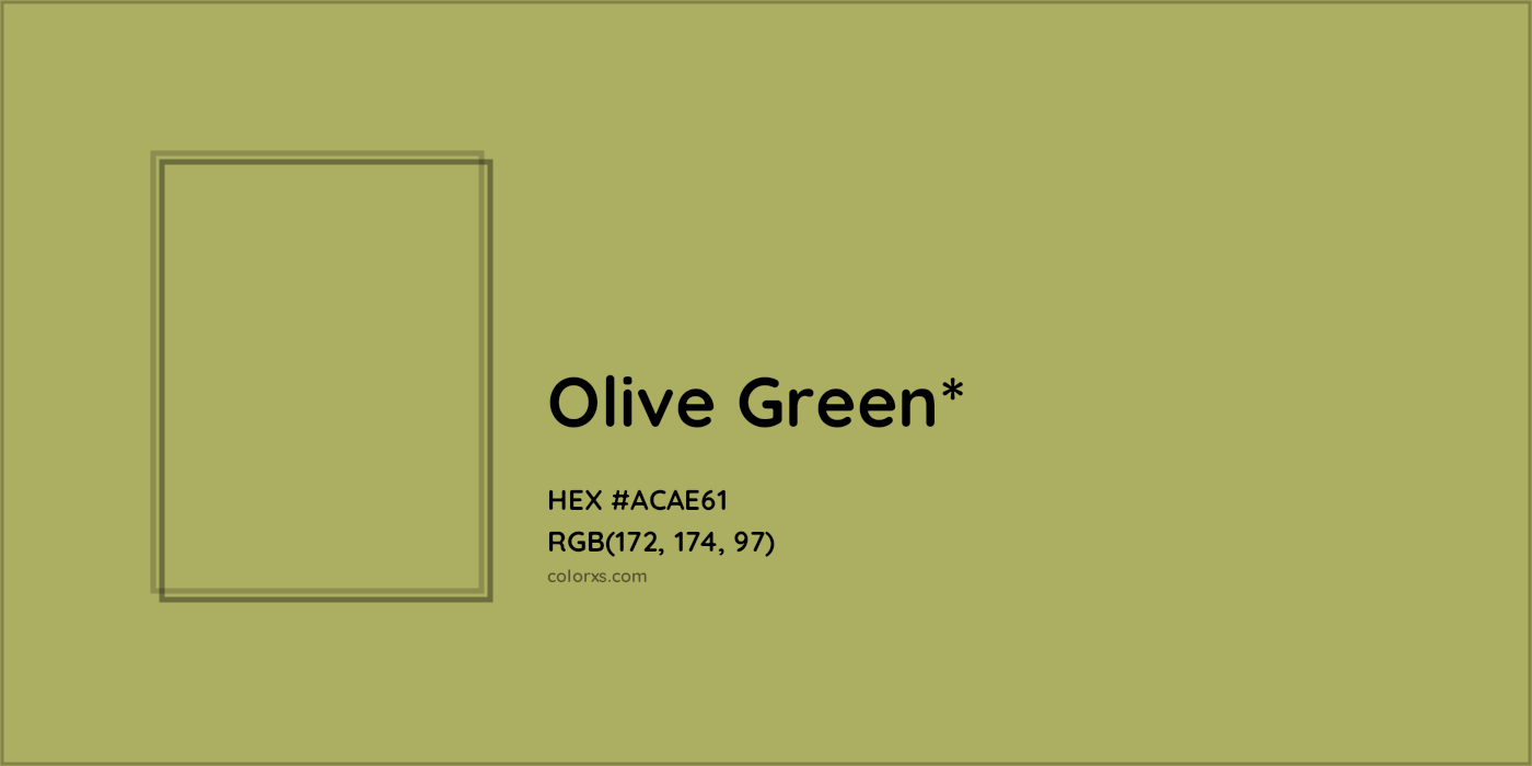 HEX #ACAE61 Color Name, Color Code, Palettes, Similar Paints, Images