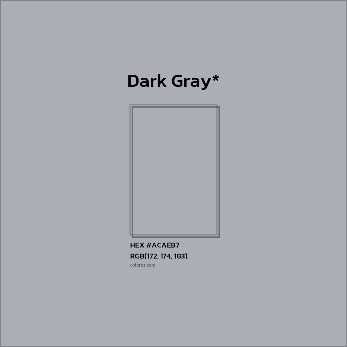 HEX #ACAEB7 Color Name, Color Code, Palettes, Similar Paints, Images