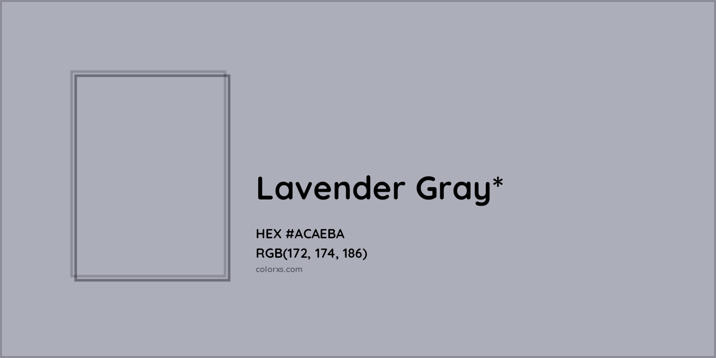 HEX #ACAEBA Color Name, Color Code, Palettes, Similar Paints, Images