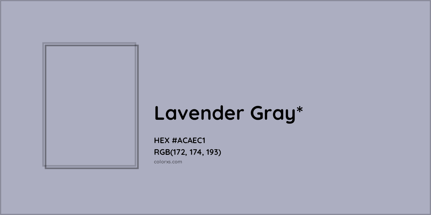 HEX #ACAEC1 Color Name, Color Code, Palettes, Similar Paints, Images