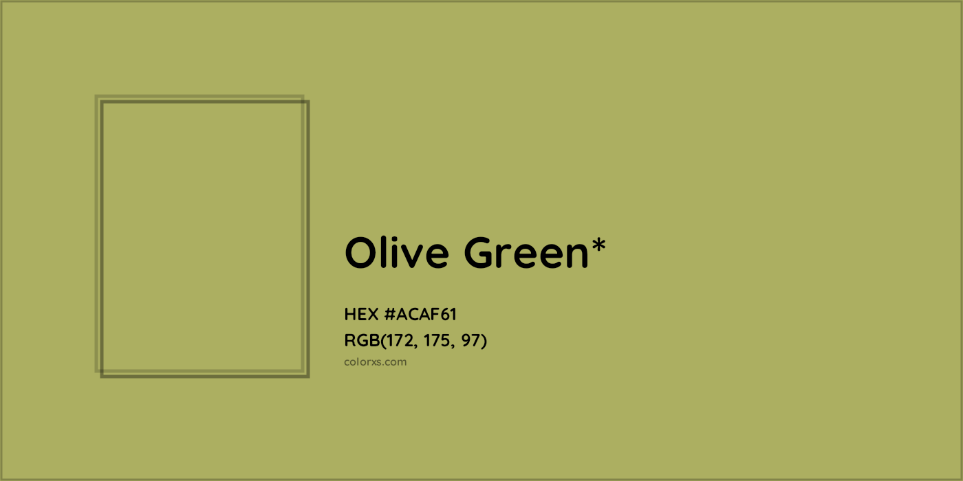 HEX #ACAF61 Color Name, Color Code, Palettes, Similar Paints, Images