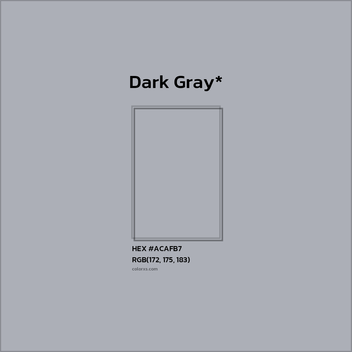 HEX #ACAFB7 Color Name, Color Code, Palettes, Similar Paints, Images