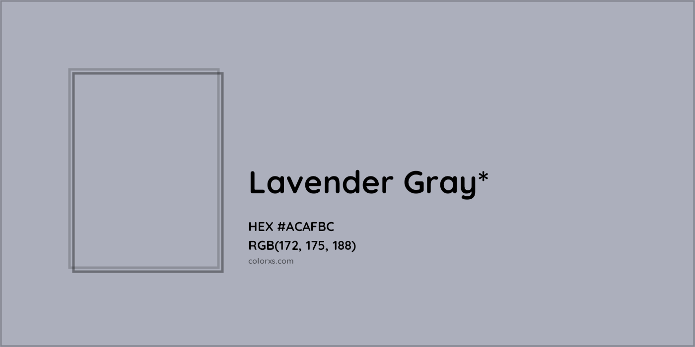 HEX #ACAFBC Color Name, Color Code, Palettes, Similar Paints, Images