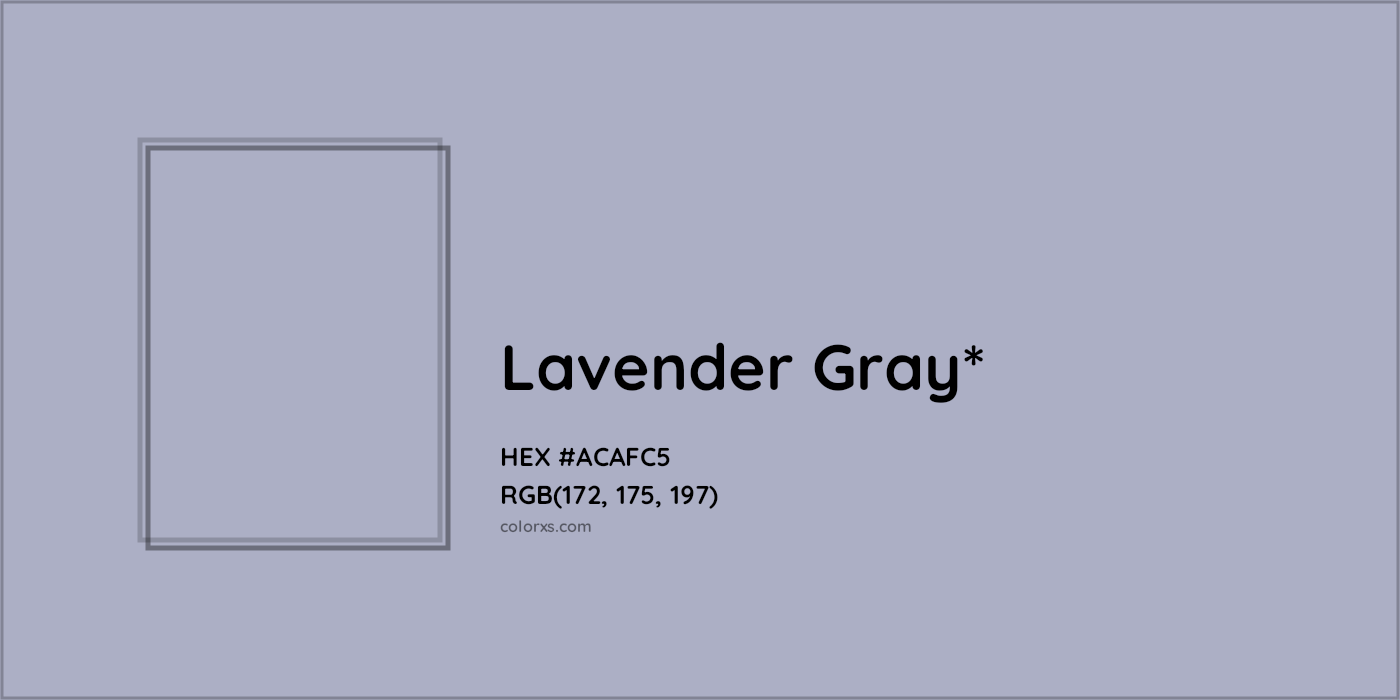 HEX #ACAFC5 Color Name, Color Code, Palettes, Similar Paints, Images