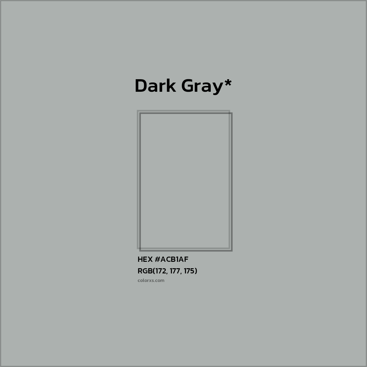 HEX #ACB1AF Color Name, Color Code, Palettes, Similar Paints, Images