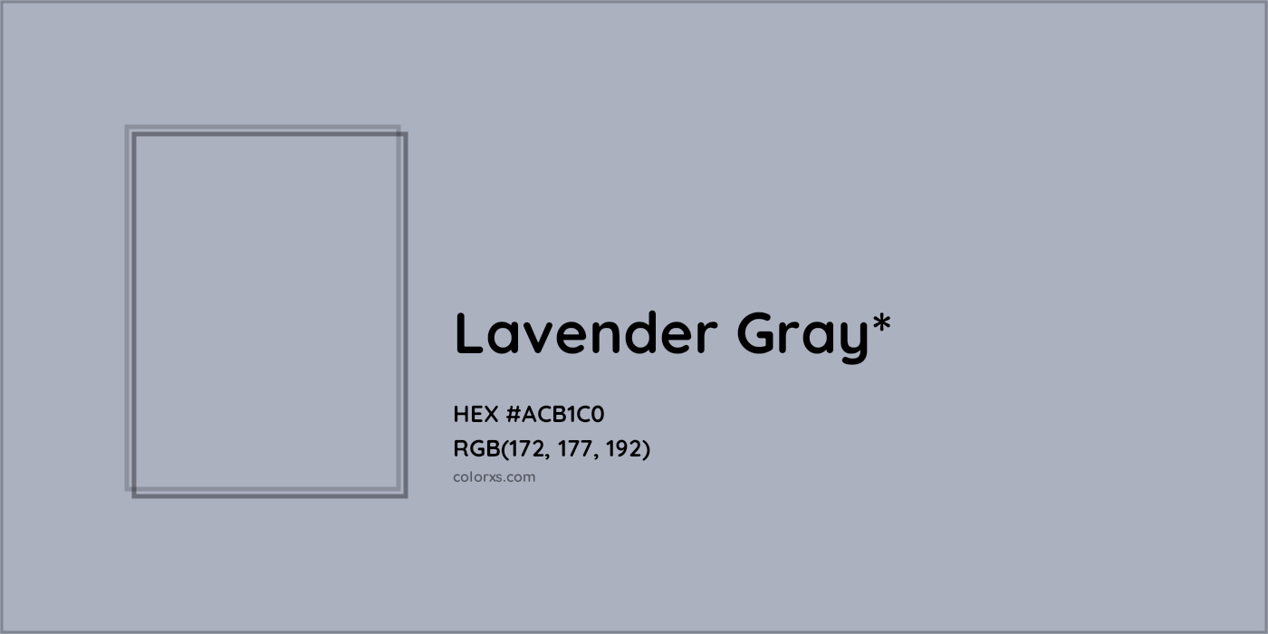HEX #ACB1C0 Color Name, Color Code, Palettes, Similar Paints, Images