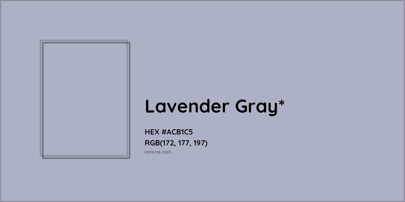 HEX #ACB1C5 Color Name, Color Code, Palettes, Similar Paints, Images
