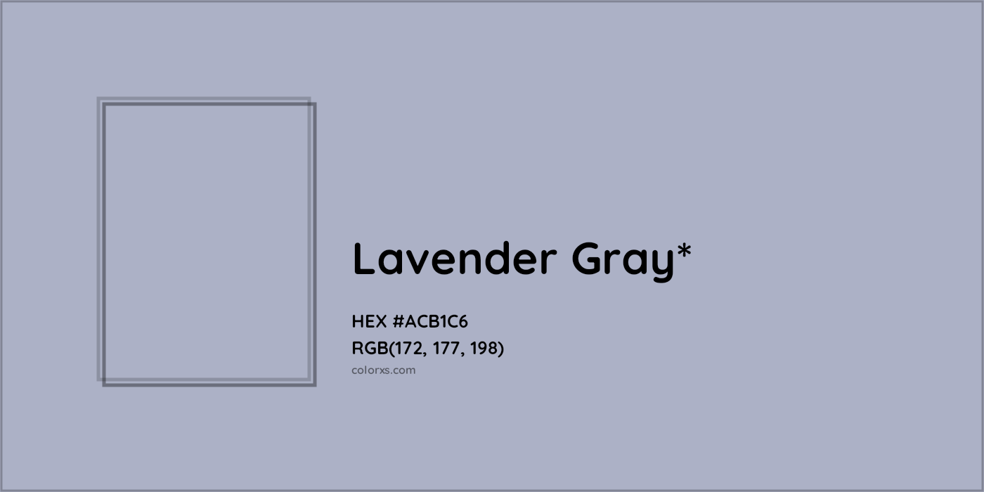 HEX #ACB1C6 Color Name, Color Code, Palettes, Similar Paints, Images
