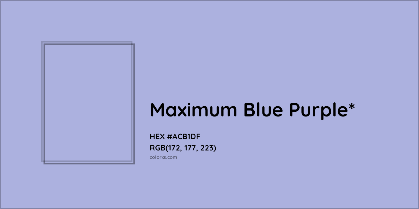 HEX #ACB1DF Color Name, Color Code, Palettes, Similar Paints, Images
