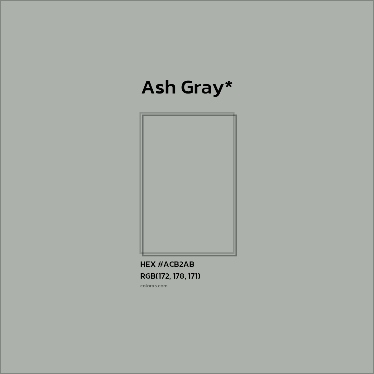 HEX #ACB2AB Color Name, Color Code, Palettes, Similar Paints, Images