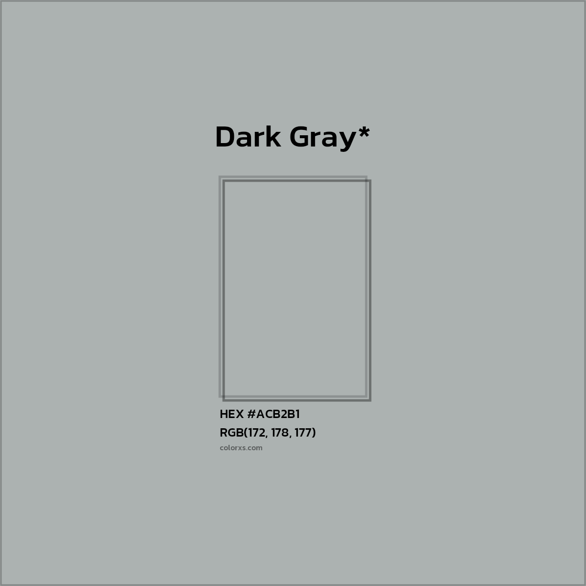 HEX #ACB2B1 Color Name, Color Code, Palettes, Similar Paints, Images