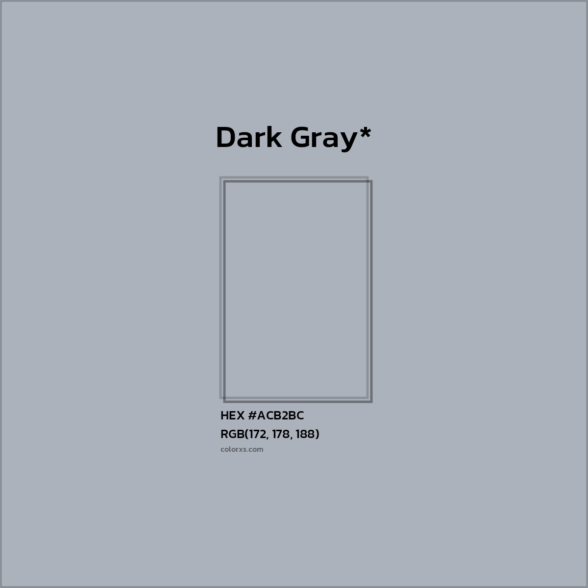 HEX #ACB2BC Color Name, Color Code, Palettes, Similar Paints, Images
