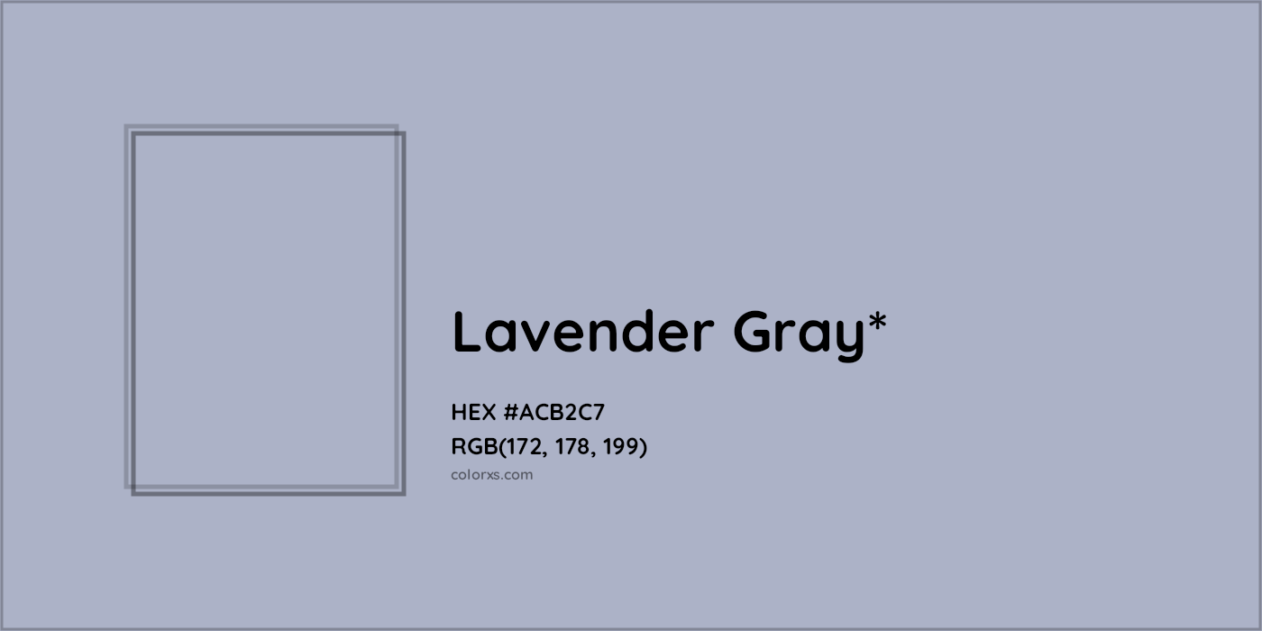 HEX #ACB2C7 Color Name, Color Code, Palettes, Similar Paints, Images
