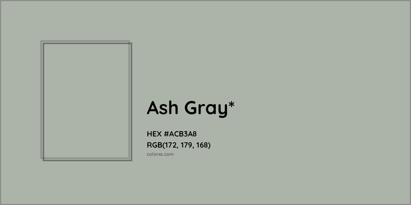 HEX #ACB3A8 Color Name, Color Code, Palettes, Similar Paints, Images