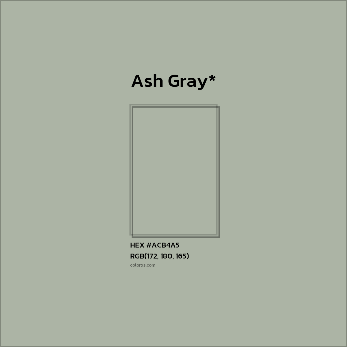 HEX #ACB4A5 Color Name, Color Code, Palettes, Similar Paints, Images