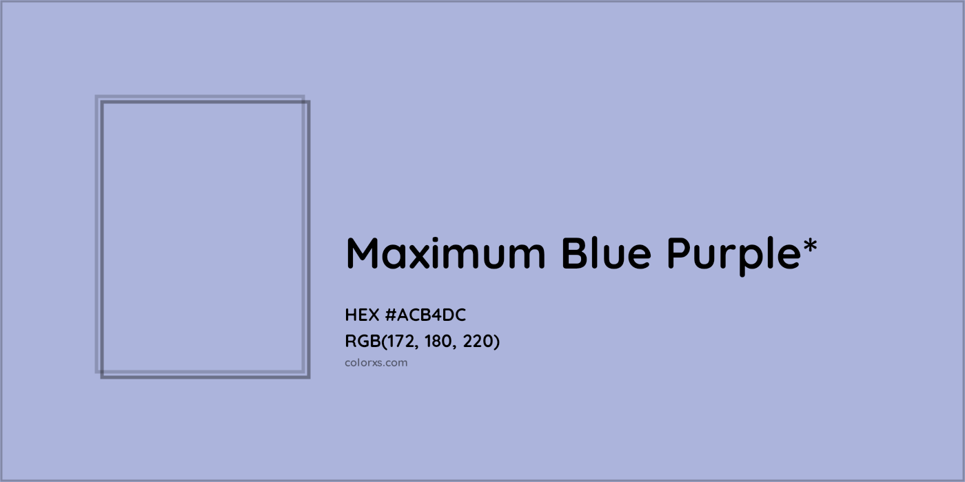 HEX #ACB4DC Color Name, Color Code, Palettes, Similar Paints, Images