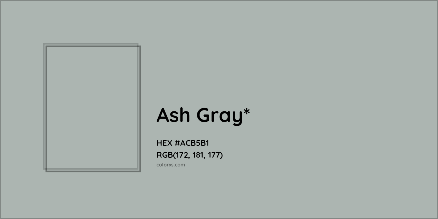 HEX #ACB5B1 Color Name, Color Code, Palettes, Similar Paints, Images